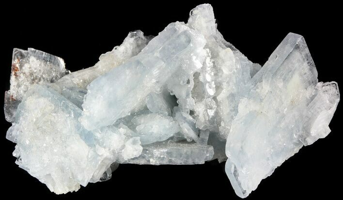 Tabular, Blue Barite Crystal Cluster - Spain #55299